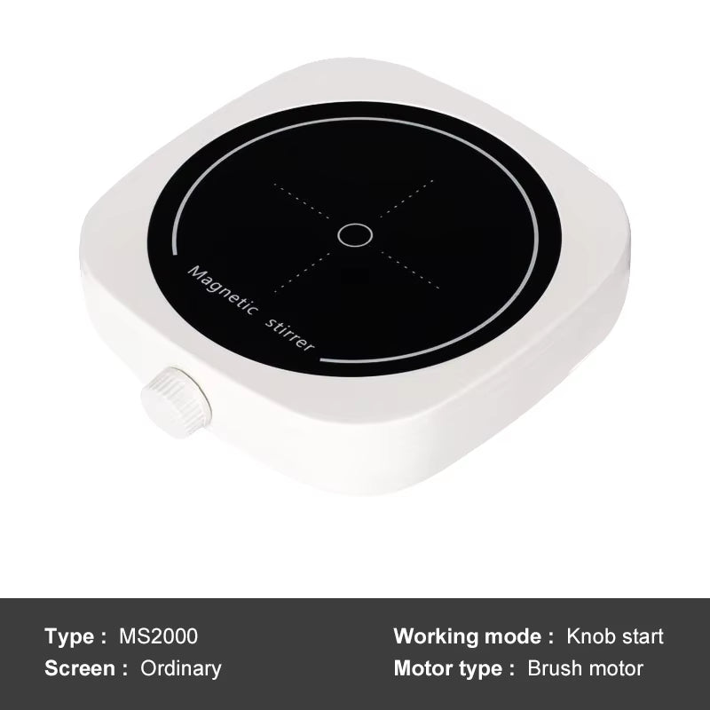 WESTTUNE Mini Magnetic Stirrer Adjustable Speed of 200-2000 RPM Efficient Silent Device Portable Instrument for Laboratories