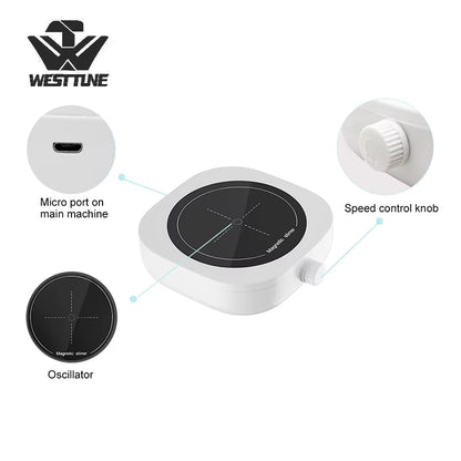 WESTTUNE Mini Magnetic Stirrer Adjustable Speed of 200-2000 RPM Efficient Silent Device Portable Instrument for Laboratories